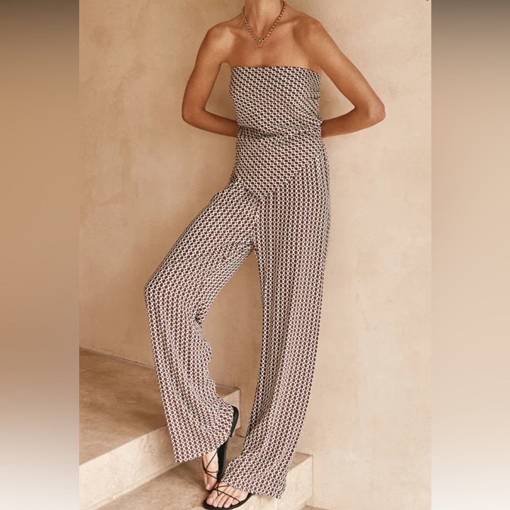 Dissh Mahogany Chain Straight Pant